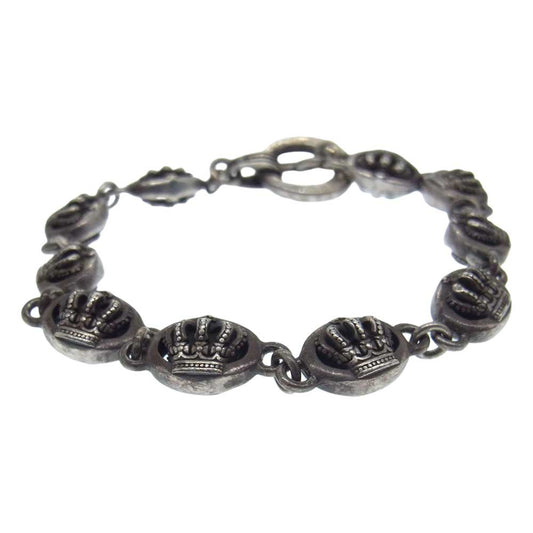 Justin Davis ジャスティンデイビス SBJ135 MEDIUM QE2 クラウン ブレスレット シルバー系【中古】