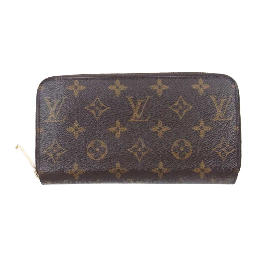 LOUIS VUITTON ルイ・ヴィトン M42616 モノグラム ジッピー ラウンドジップ ウォレット ダークブラウン系【中古】