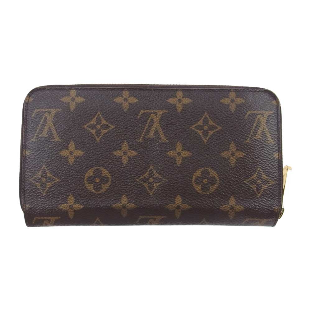 LOUIS VUITTON ルイ・ヴィトン M42616 モノグラム ジッピー ラウンドジップ ウォレット ダークブラウン系【中古】