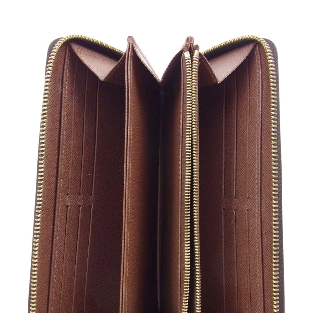 LOUIS VUITTON ルイ・ヴィトン M42616 モノグラム ジッピー ラウンドジップ ウォレット ダークブラウン系【中古】