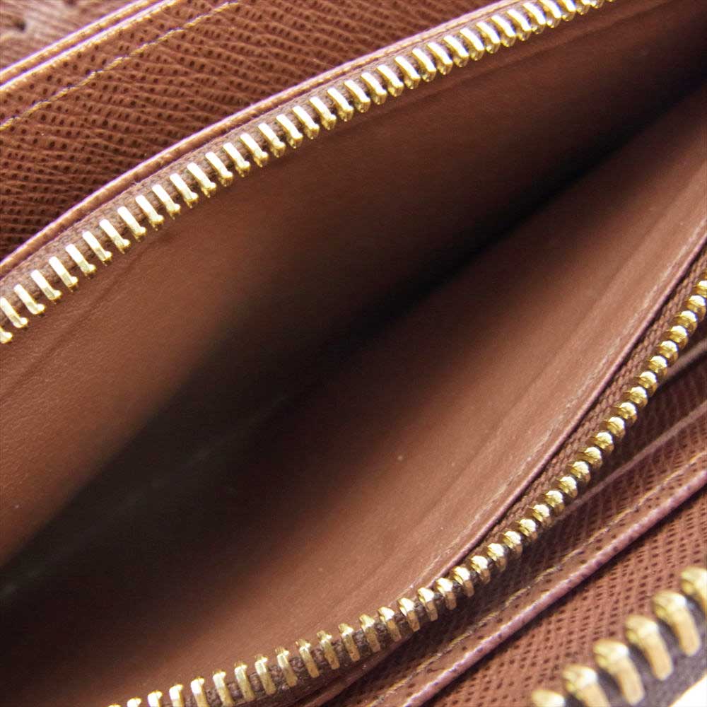 LOUIS VUITTON ルイ・ヴィトン M42616 モノグラム ジッピー ラウンドジップ ウォレット ダークブラウン系【中古】