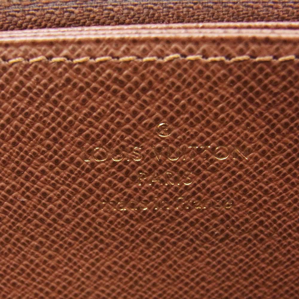 LOUIS VUITTON ルイ・ヴィトン M42616 モノグラム ジッピー ラウンドジップ ウォレット ダークブラウン系【中古】