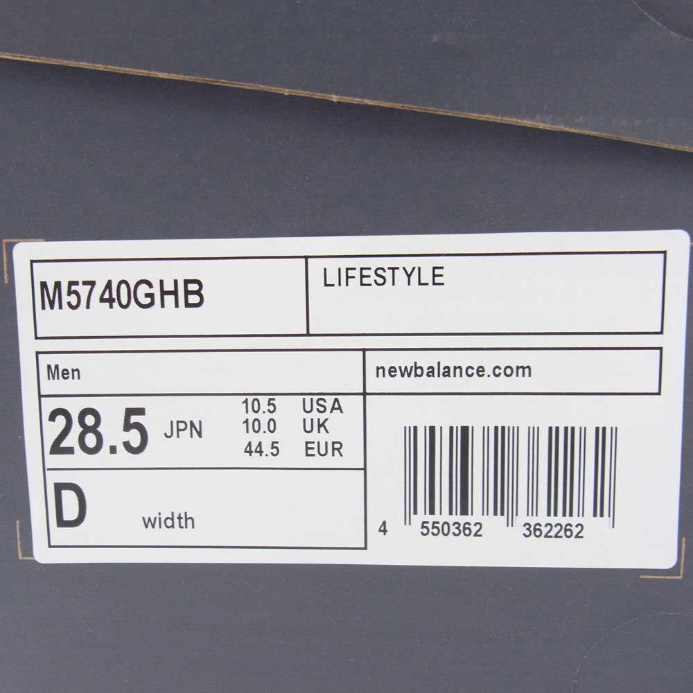 NEW BALANCE ニューバランス M5740GHB ローカット スニーカー パープル系 28.5cm【中古】