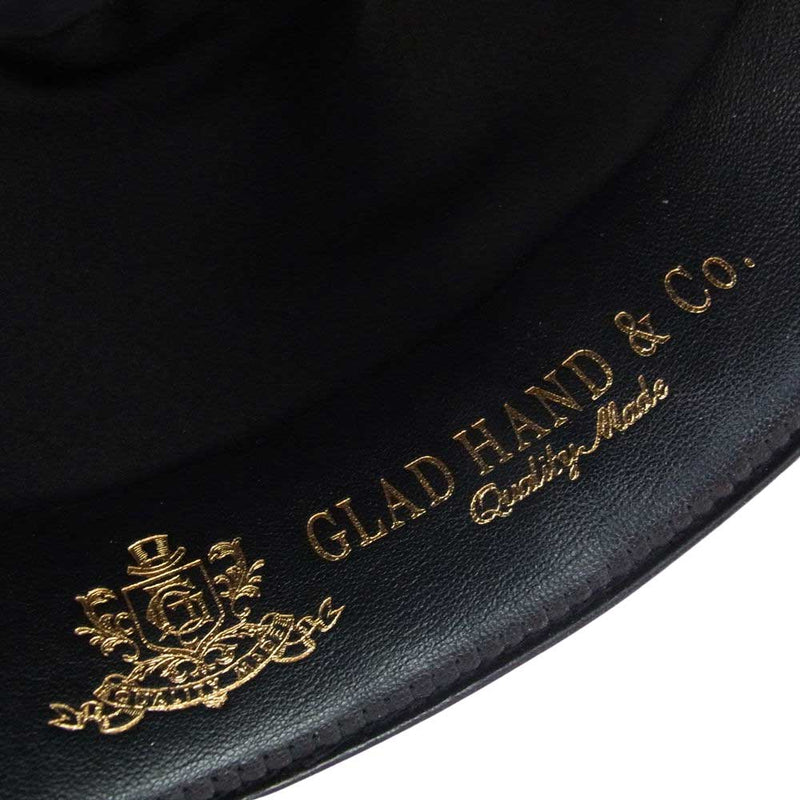 GLADHAND & Co. グラッドハンド メルトン ウール ハット ワインレッド系 58cm【中古】
