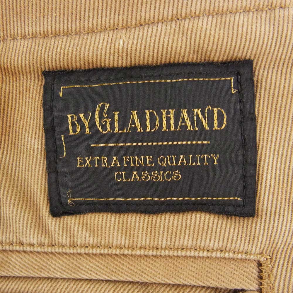 GLADHAND & Co. グラッドハンド BYGH-16-AW-18 FACTORY PANTS ファクトリー パンツ ユーズド加工 ベージュ系  XL【中古】