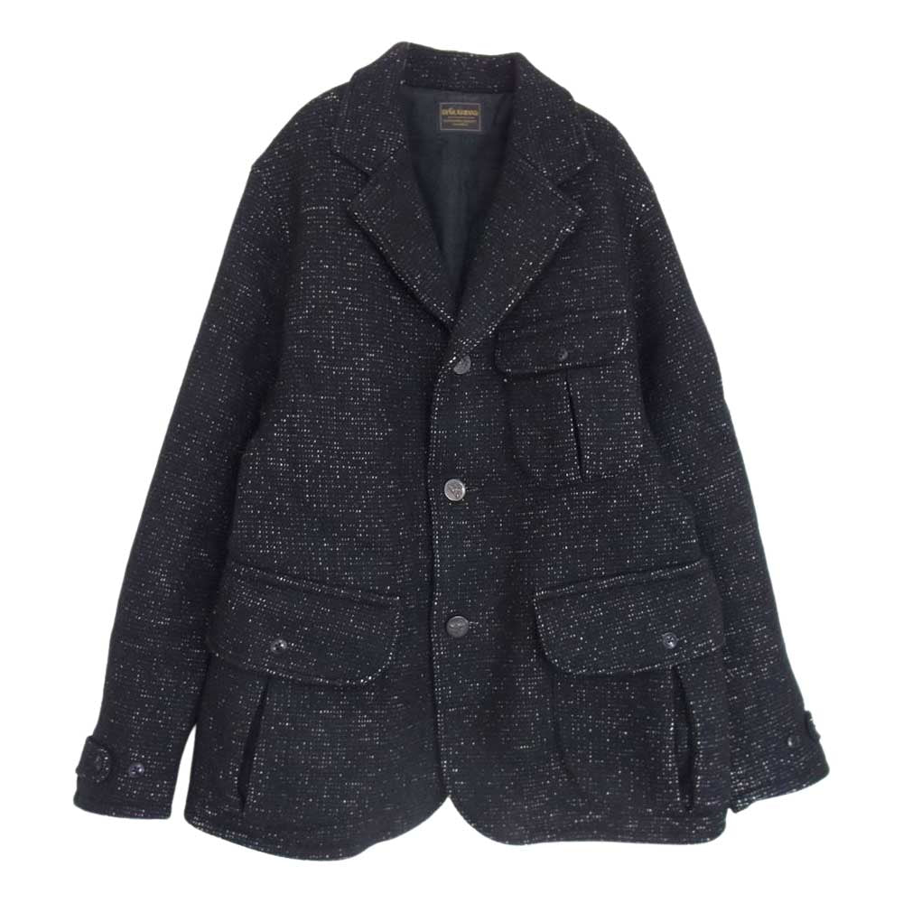 GLADHAND & Co. グラッドハンド BYGH-18-AW-08 FOWLER HUNTING JACKET フラワー ハンティング ジャケット ウール ブラック系 XL【中古】