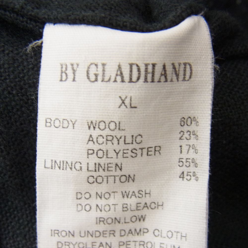 GLADHAND & Co. グラッドハンド BYGH-18-AW-08 FOWLER HUNTING JACKET フラワー ハンティング ジャケット ウール ブラック系 XL【中古】