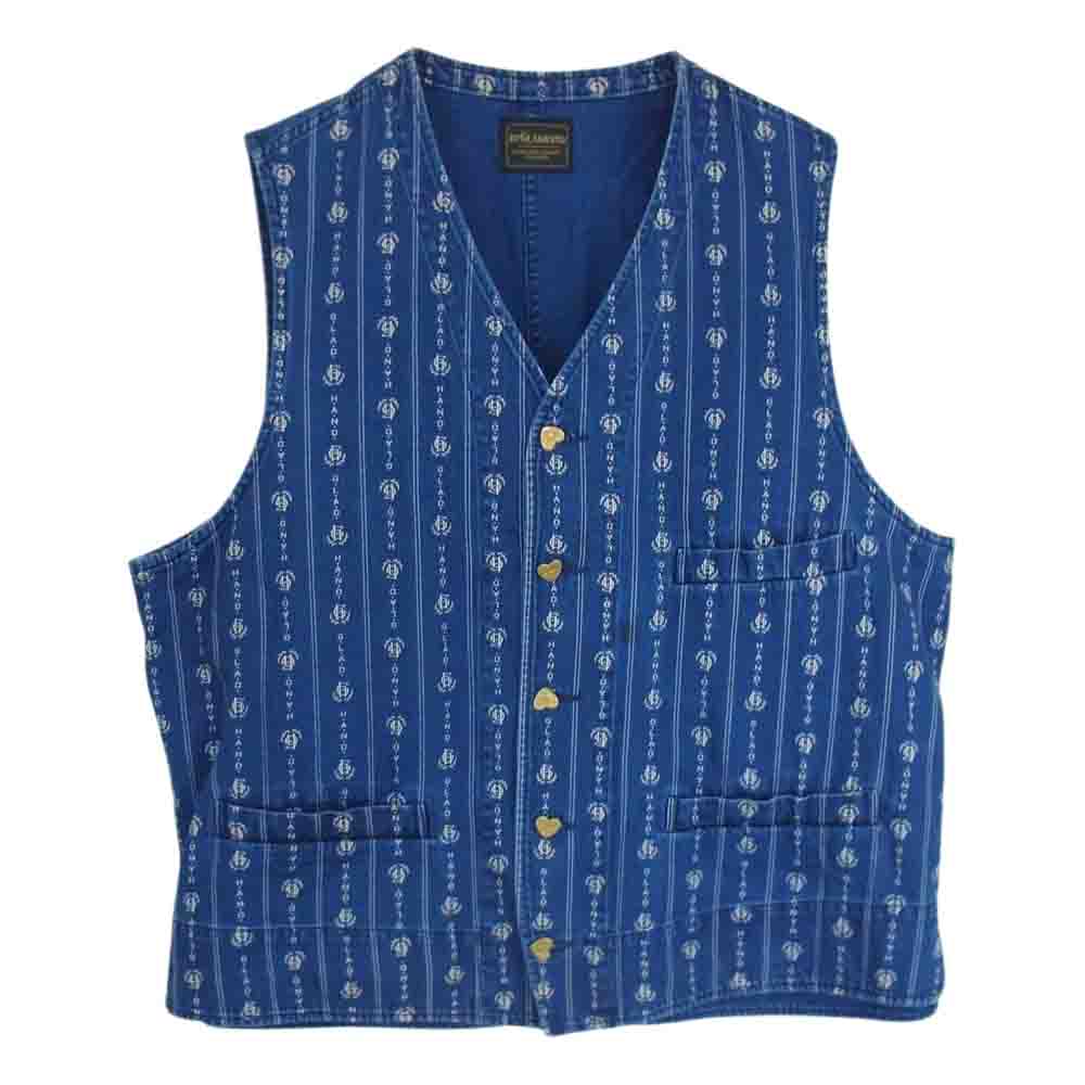 GLADHAND & Co. グラッドハンド BYGH-19-SS-04 HEARTLAND-VEST ハートランドベスト  ネイビー系 XL【中古】