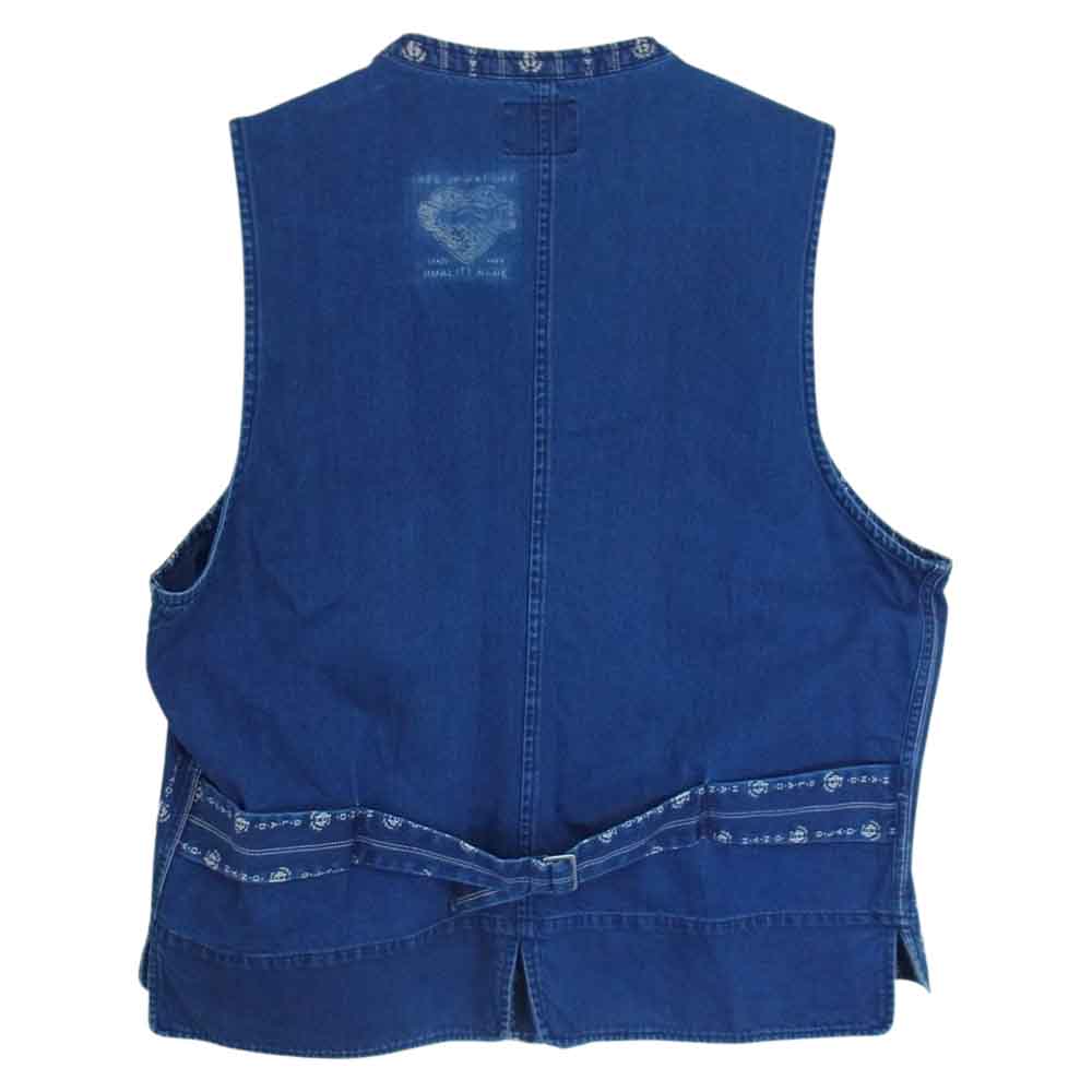 GLADHAND & Co. グラッドハンド BYGH-19-SS-04 HEARTLAND-VEST ハートランドベスト  ネイビー系 XL【中古】
