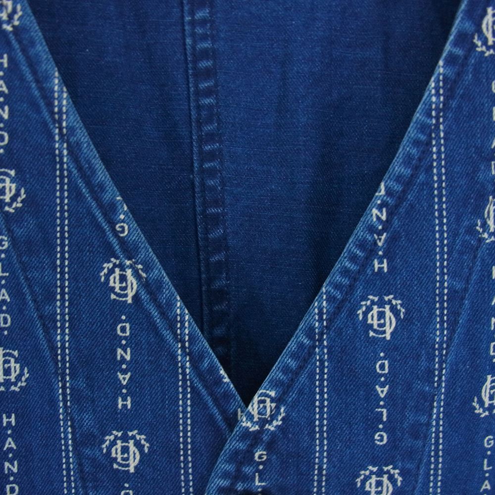 GLADHAND & Co. グラッドハンド BYGH-19-SS-04 HEARTLAND-VEST ハートランドベスト  ネイビー系 XL【中古】