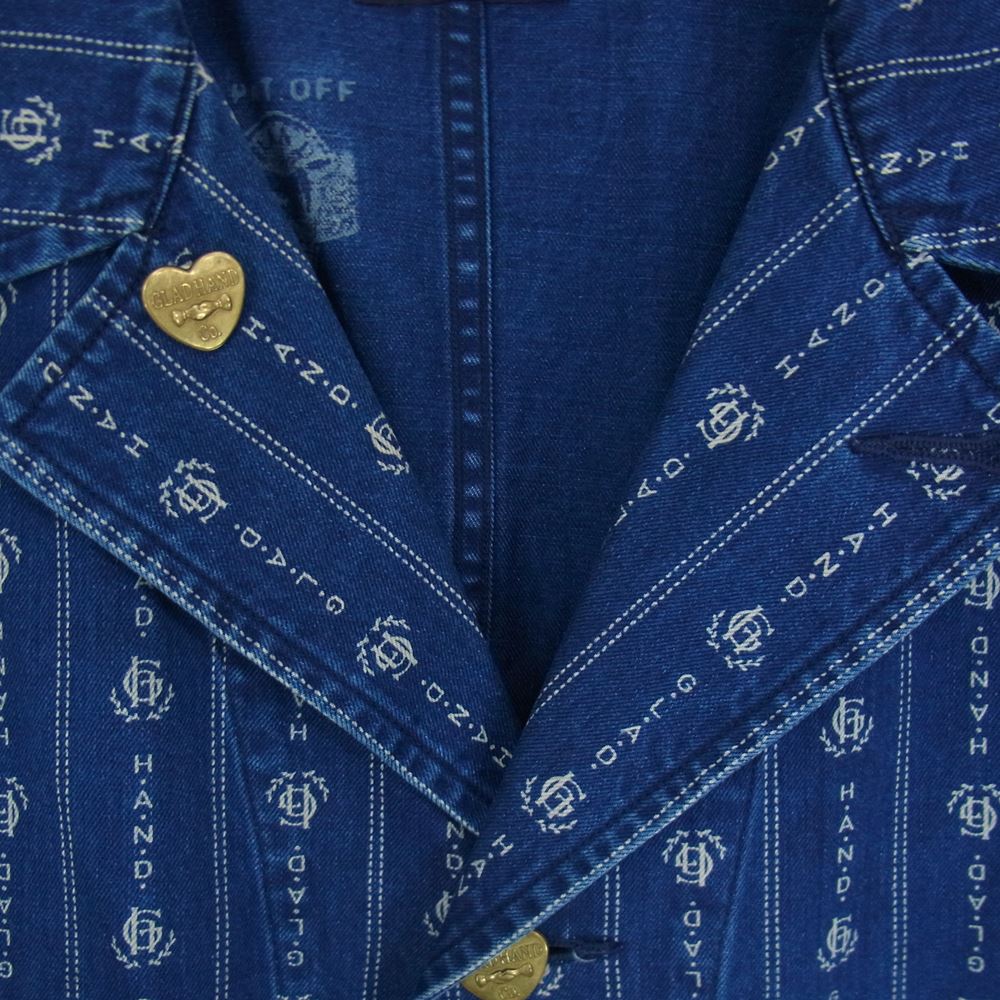 GLADHAND & Co. グラッドハンド BYGH-19-SS-02 Heartland Coverall ハートランド カバーオール ジャケット  ネイビー系 XL【中古】