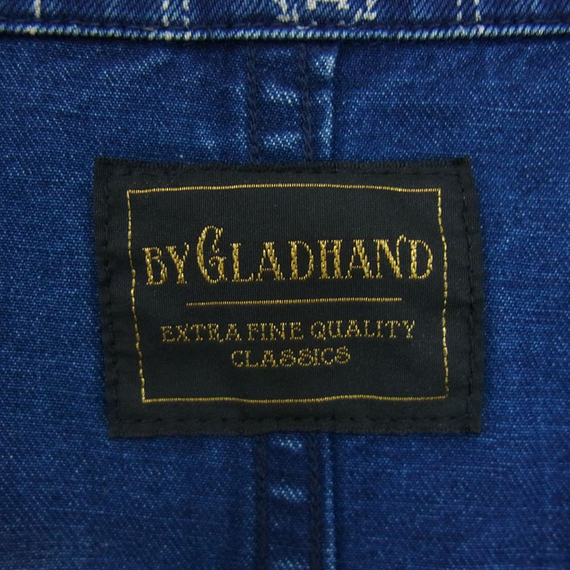 GLADHAND & Co. グラッドハンド BYGH-19-SS-02 Heartland Coverall ハートランド カバーオール ジャケット  ネイビー系 XL【中古】