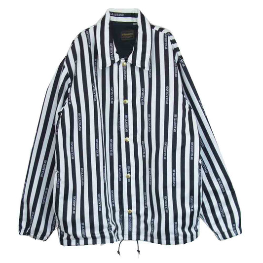 GLADHAND & Co. グラッドハンド BYGH-20-SS-03 GRACE STRIPE-COACH JACKET ストライプ コーチ ジャケット   ブラック系 XL【中古】