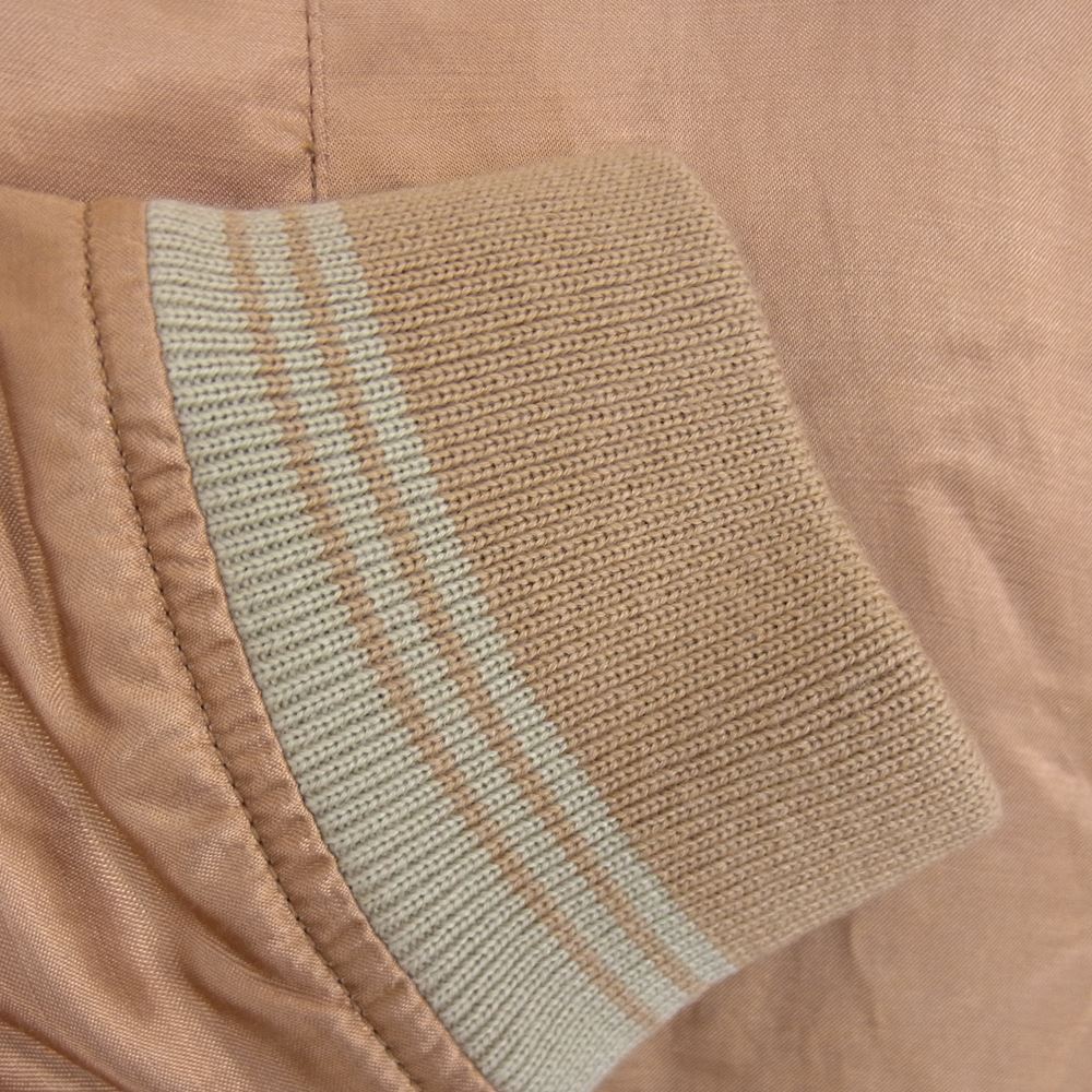 GLADHAND & Co. グラッドハンド BYGH-23-SS-01 ROYAL GLAD - JACKET スカジャン サテン ジャケット  ペールオレンジ XL【中古】