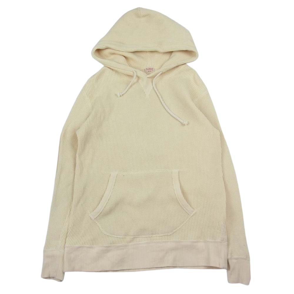 ヘルスニット ワッフル スウェット パーカー オフホワイト系 M【中古】