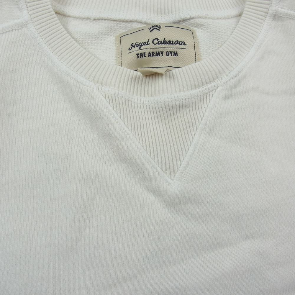 Nigel Cabourn ナイジェルケーボン 8042-21-20010 クルーネック スウェット ホワイト系 M【中古】