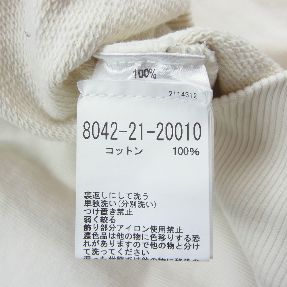 Nigel Cabourn ナイジェルケーボン 8042-21-20010 クルーネック スウェット ホワイト系 M【中古】