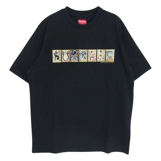 Supreme シュプリーム 20AW Ancient S/S Top エンシェント Tシャツ 刺繍 ブラック ブラック系 M【極上美品】【中古】