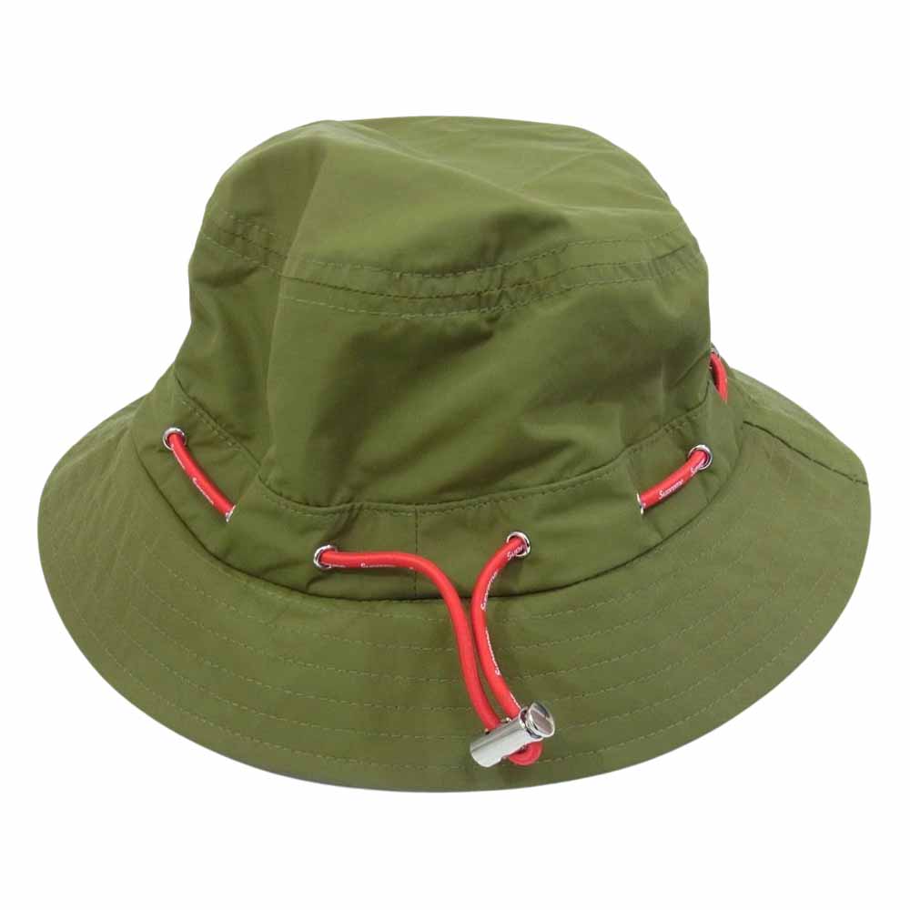 Supreme シュプリーム 20AW Shockcord Nylon Crusher Olive ショックコード ナイロン クラッシャー オリーブ ハット 帽子 バケットハット カーキ系 Medium.Large【美品】【中古】