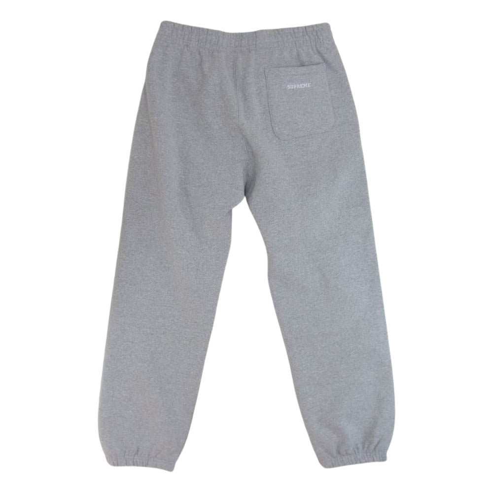 Supreme シュプリーム 22AW S Logo Sweat Pants Sロゴ 刺繍 スウェット パンツ グレー グレー系 M【美品】【中古】