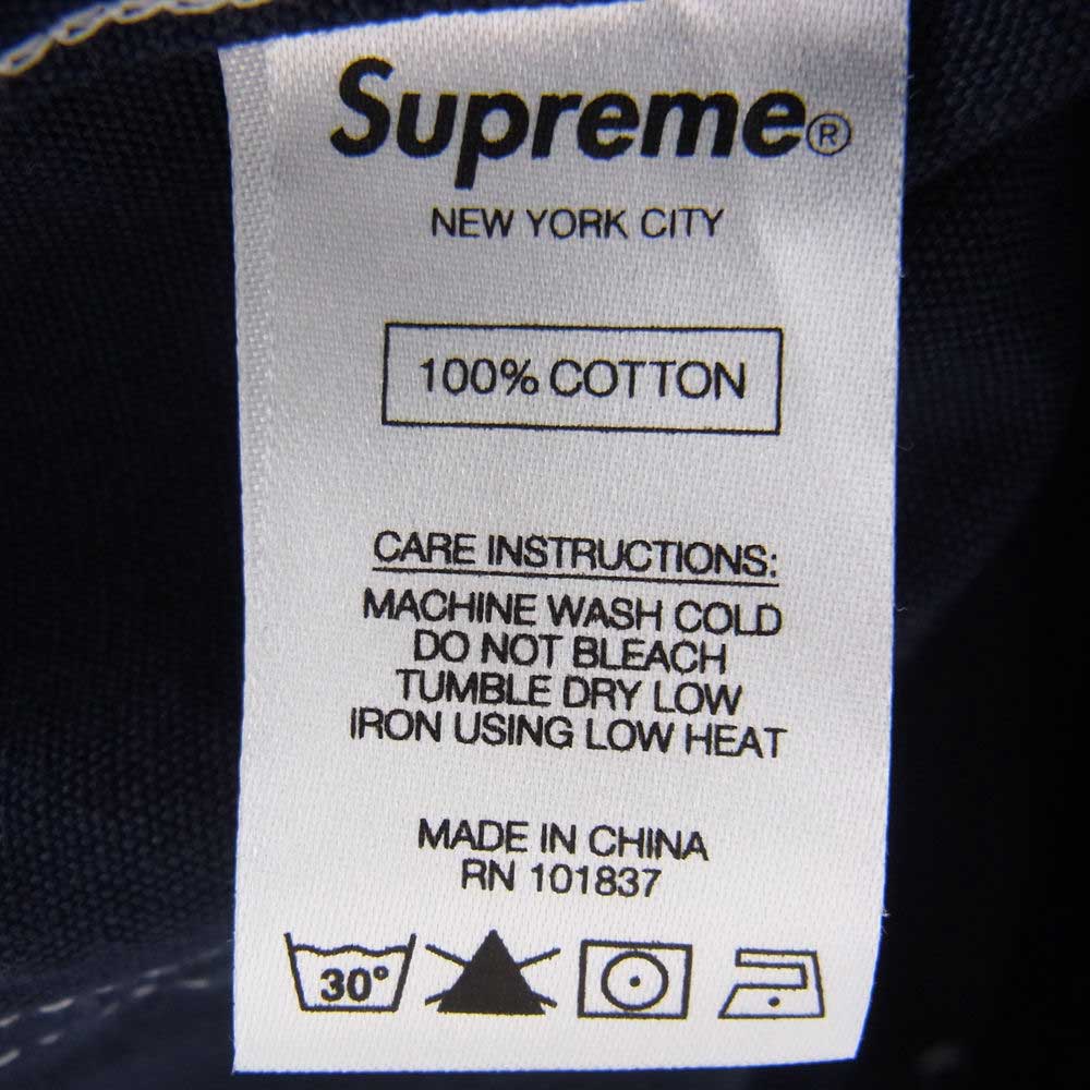 Supreme シュプリーム 18SS Contrast Stitch Work Jacket コントラスト ステッチ ワーク ジャケット ネイビー系 L【美品】【中古】