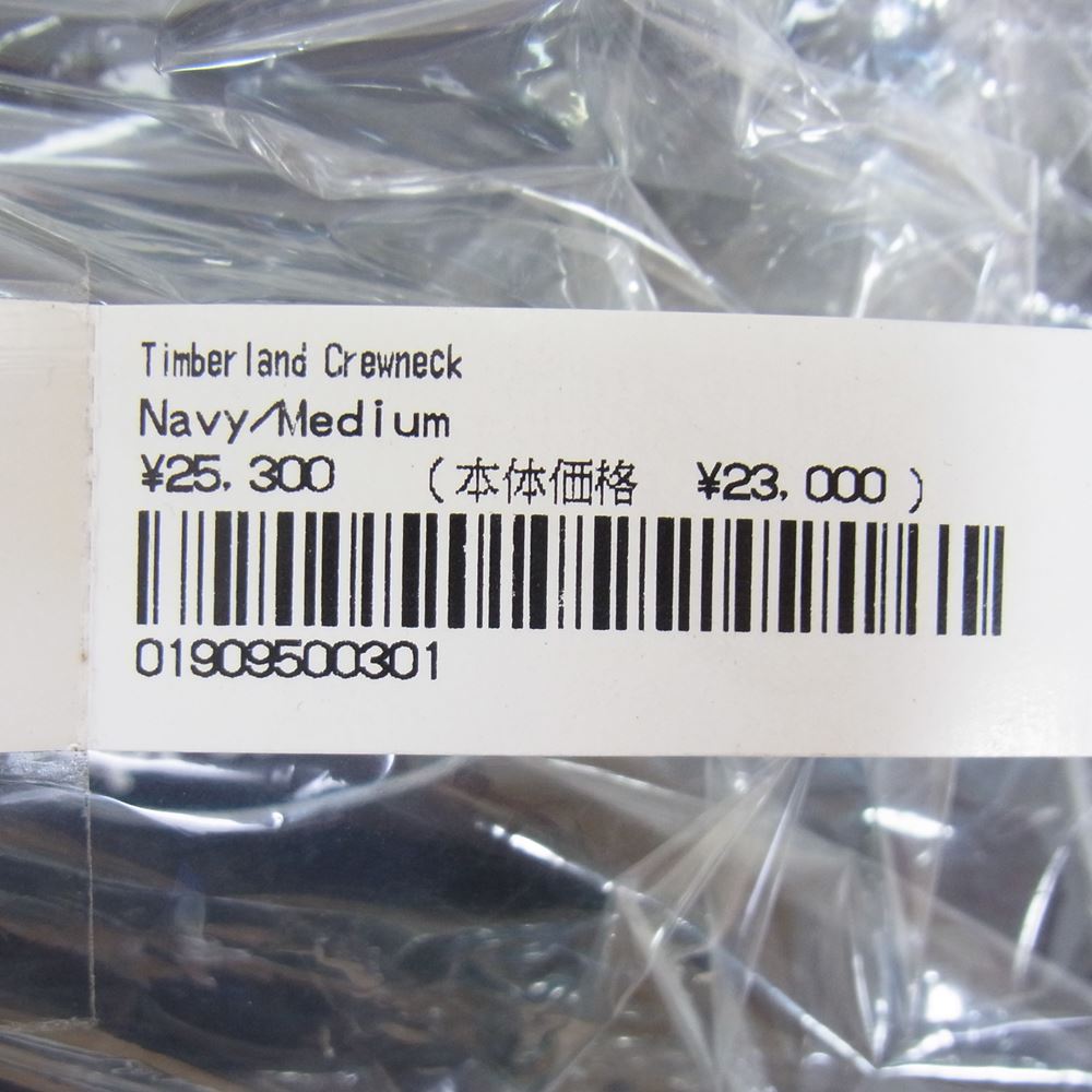 Supreme シュプリーム 21SS × Timberland ティンバーランド Crewneck クルーネック スウェット ネイビー系 M【極上美品】【中古】