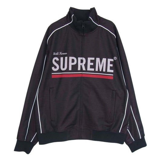 Supreme シュプリーム 22AW World Famous Jacquard Track Jacket ワールド フェイマス ジャカード トラック ジャケット ブラック系 L【極上美品】【中古】
