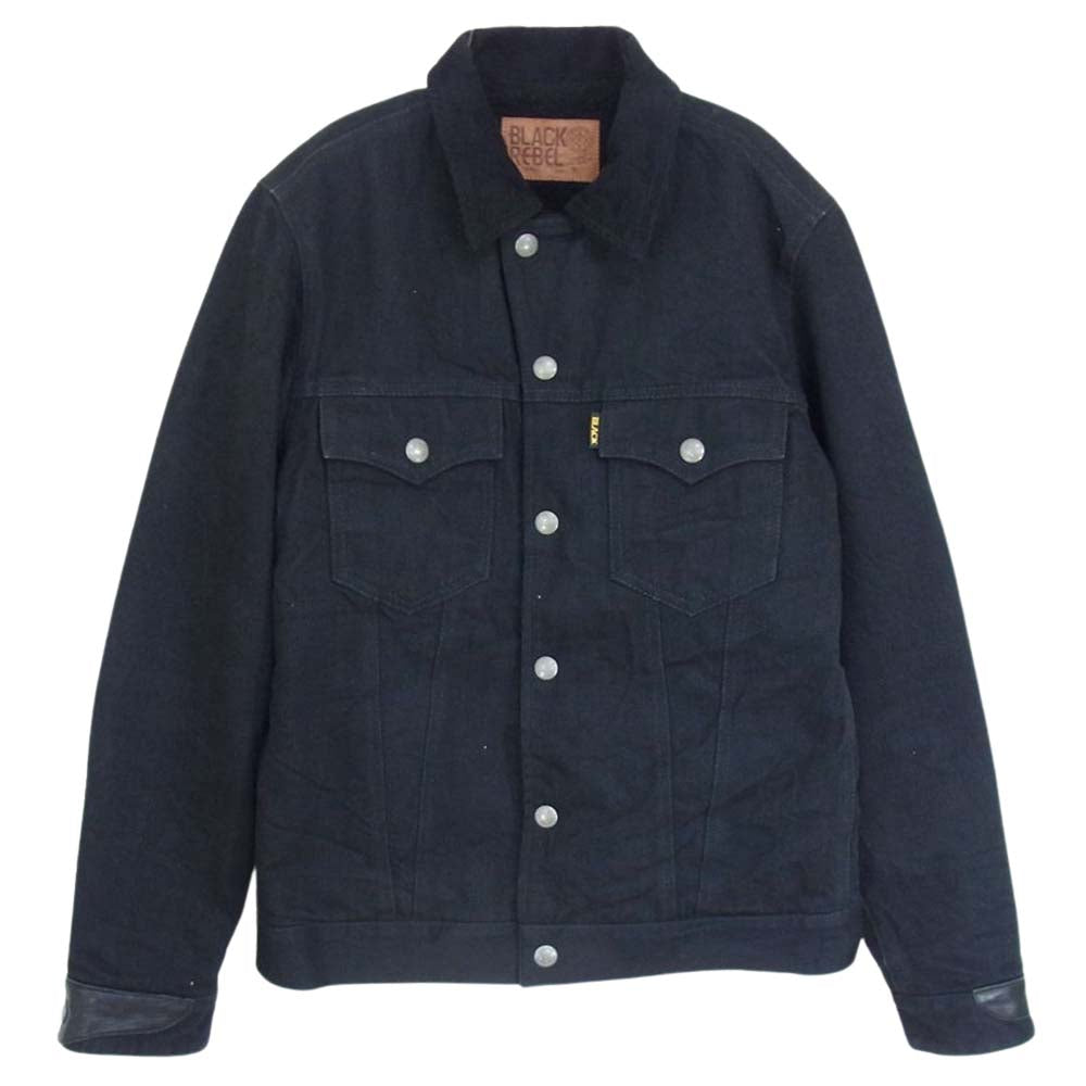 RUDE GALLERY BLACK REBEL ルードギャラリーブラックレーベル ROAD JACK-1B 裏ボア デニム ジャケット ブラック系 S【中古】