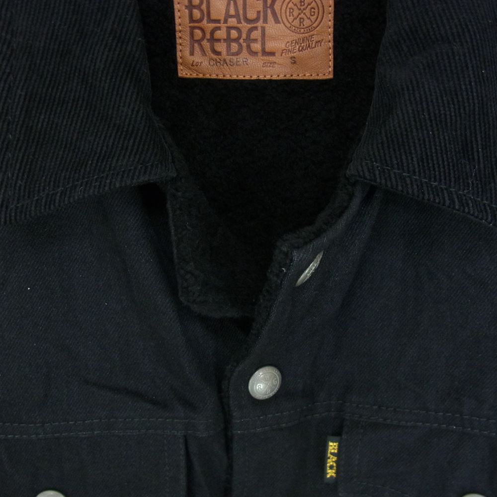 RUDE GALLERY BLACK REBEL ルードギャラリーブラックレーベル ROAD JACK-1B 裏ボア デニム ジャケット ブラック系 S【中古】
