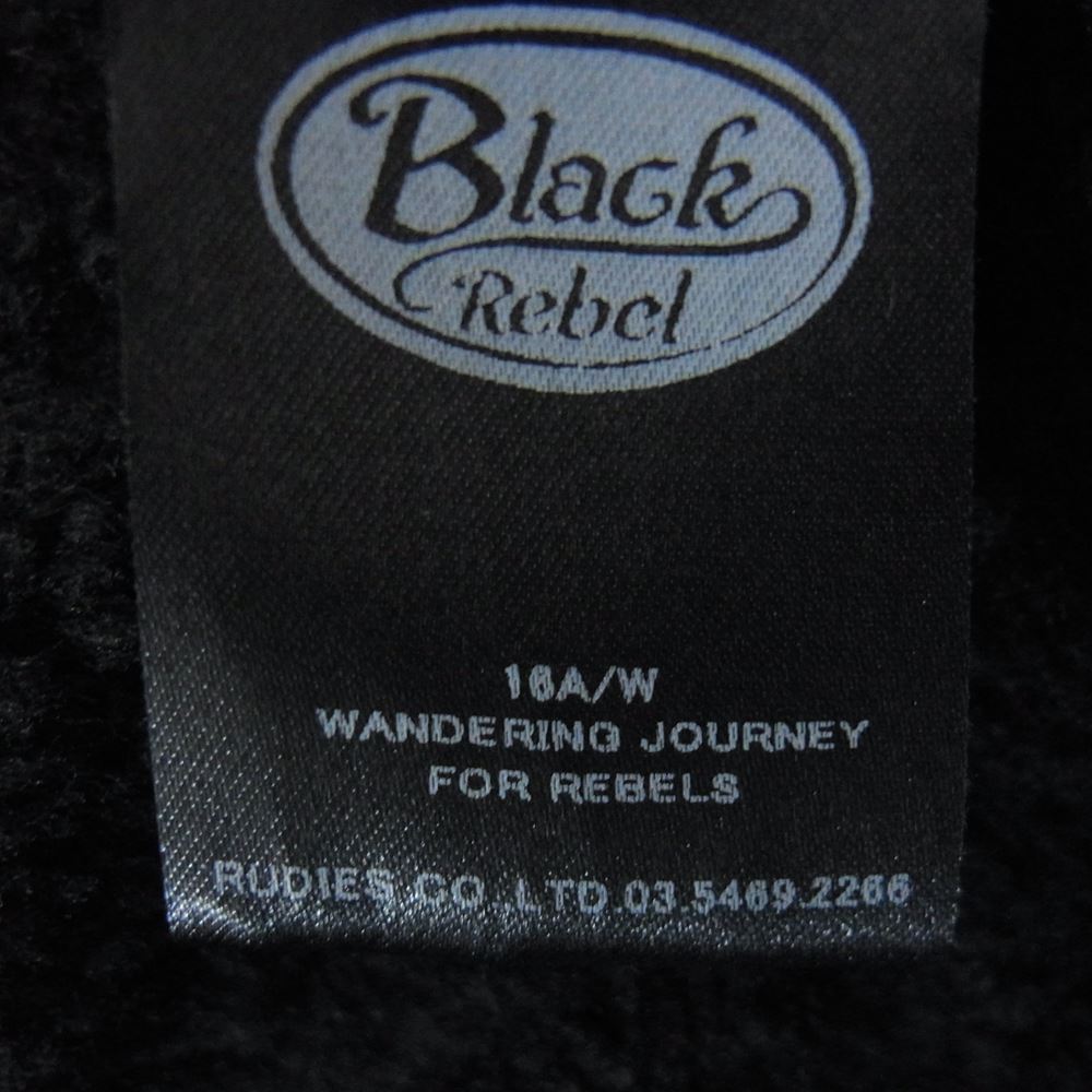 RUDE GALLERY BLACK REBEL ルードギャラリーブラックレーベル ROAD JACK-1B 裏ボア デニム ジャケット ブラック系 S【中古】