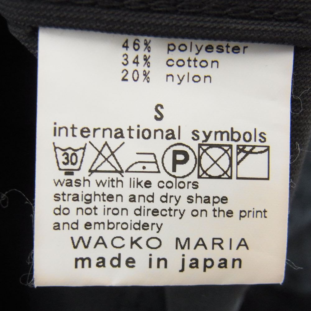 WACKO MARIA ワコマリア コットン トラッカー ジャケット 刺繍 ブラック系 S【中古】