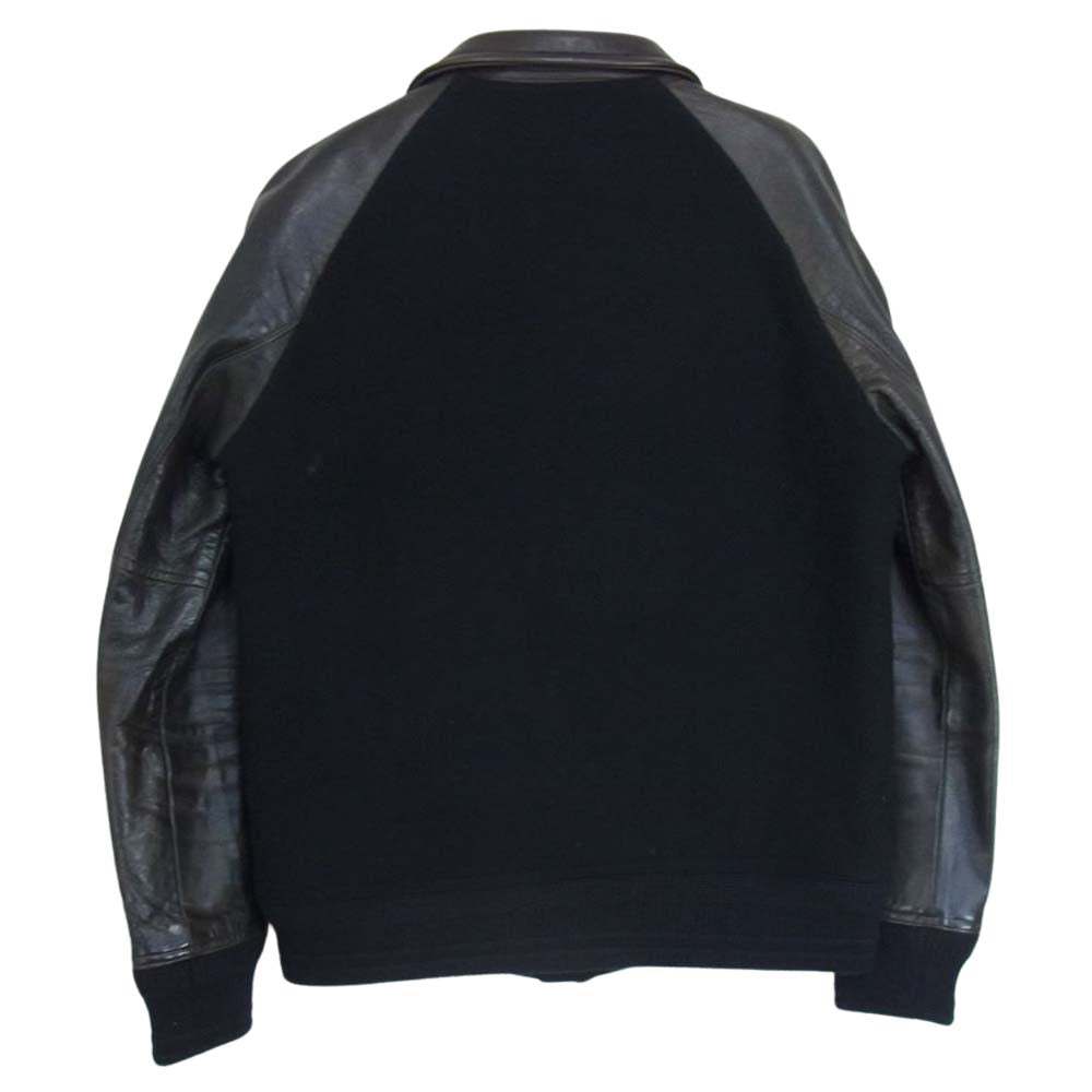RUDE GALLERY ルードギャラリー SHEEPSKIN シープスキン レザー メルトン スタジャン ブラック系 2【中古】