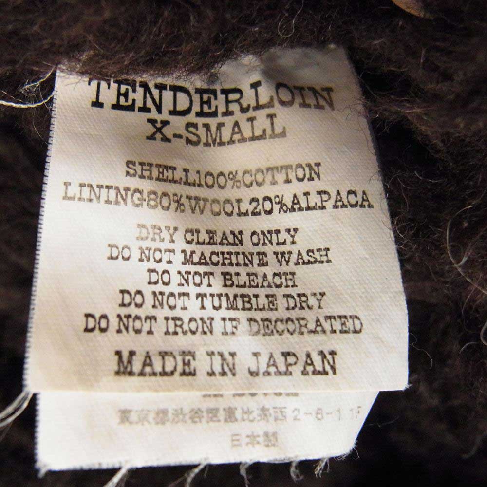 TENDERLOIN テンダーロイン T-1 アルパカボア N-1 デッキ ジャケット ブラック系 XS【中古】