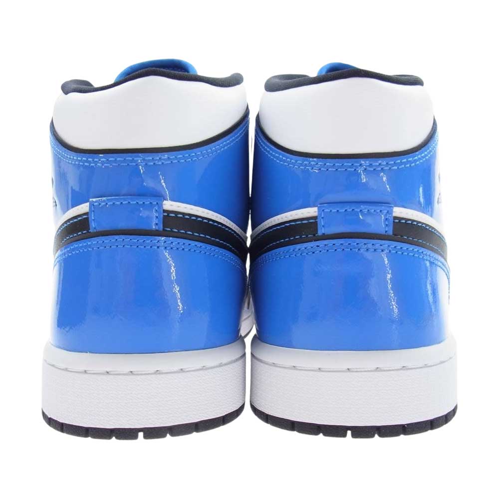 NIKE ナイキ DD6834-402 AIR JORDAN 1 MID SE エアジョーダン ワン ミッド SIGNAL BLUE シグナルブルー スニーカー ホワイト系 ブルー系 28.5cm【新古品】【未使用】【中古】