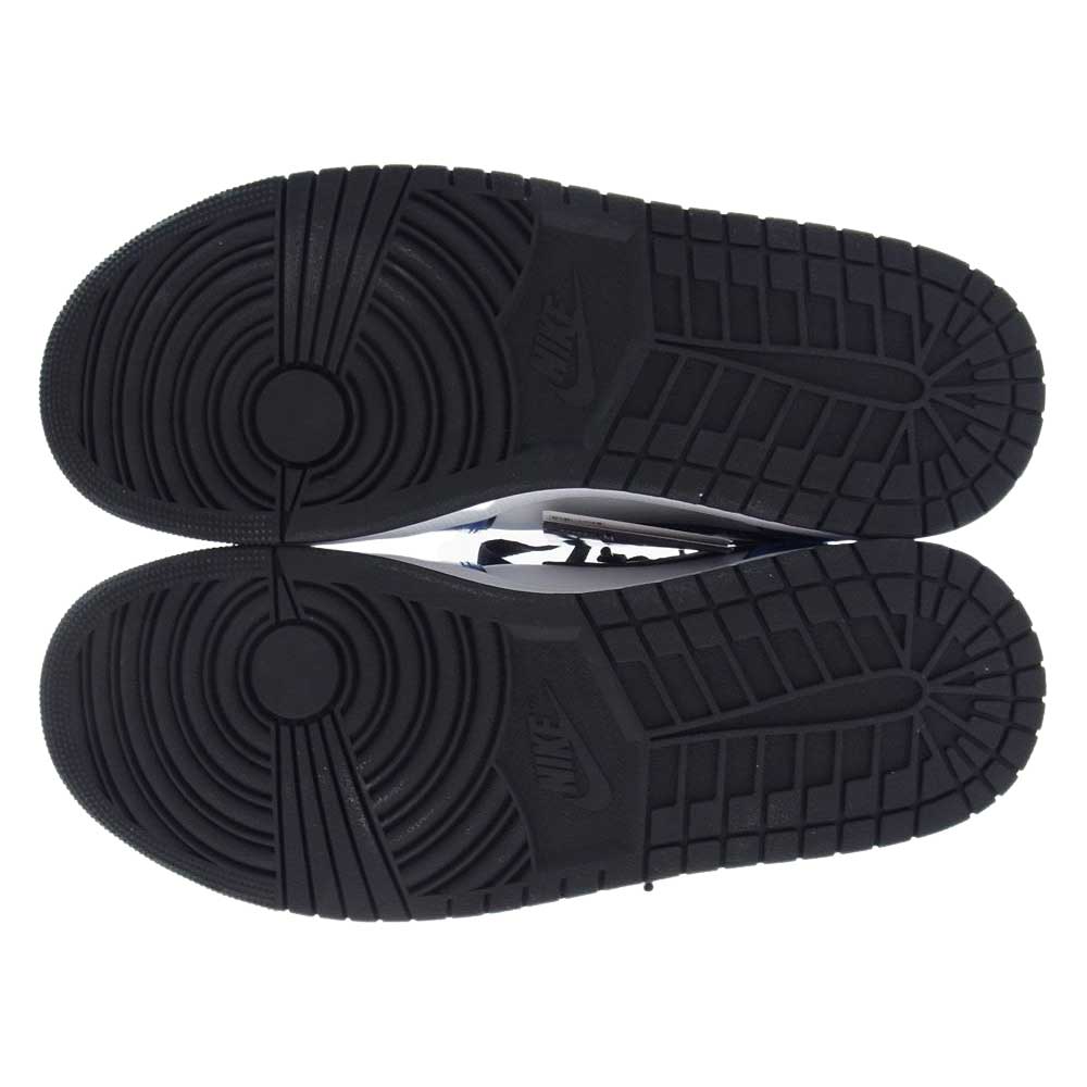 NIKE ナイキ DD6834-402 AIR JORDAN 1 MID SE エアジョーダン ワン ミッド SIGNAL BLUE シグナルブルー スニーカー ホワイト系 ブルー系 28.5cm【新古品】【未使用】【中古】