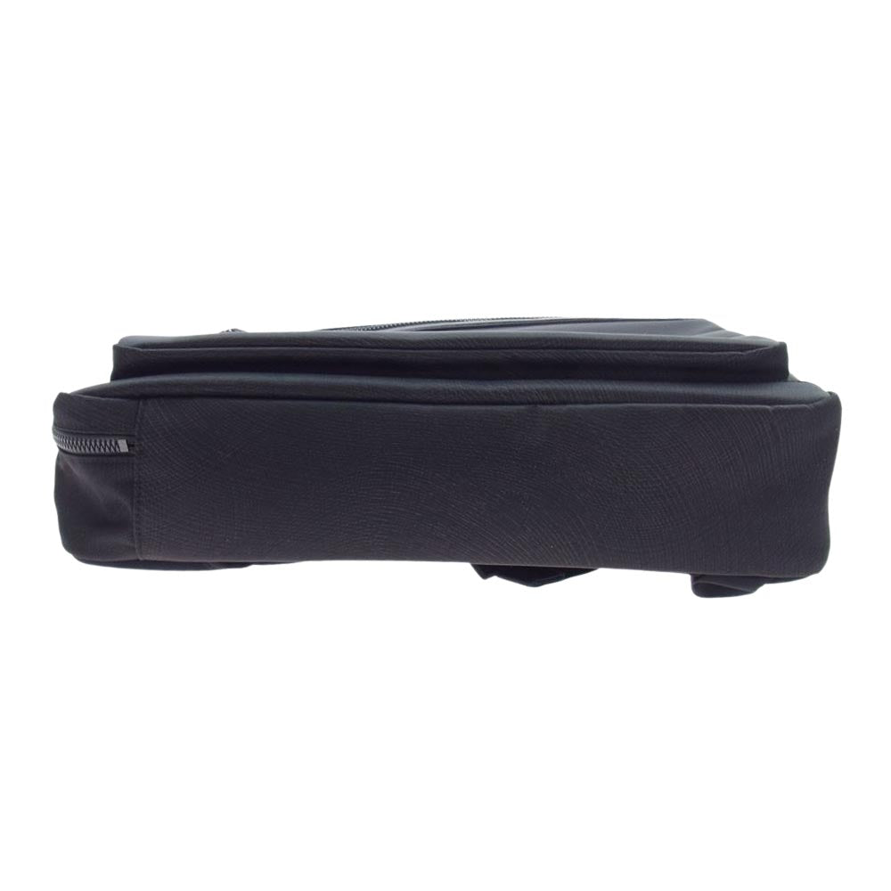 トーテムリボー 日本製 撥水ナイロン 2WAY ビジネス バッグ リュック バックパック ブラック系【美品】【中古】