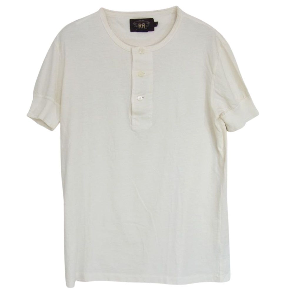RRL ダブルアールエル ヘンリーネック カットソー 半袖 オフホワイト系 S【中古】