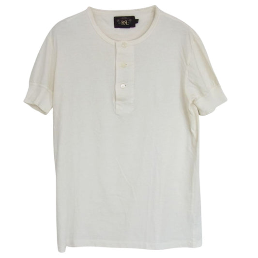 RRL ダブルアールエル ヘンリーネック カットソー 半袖 オフホワイト系 S【中古】