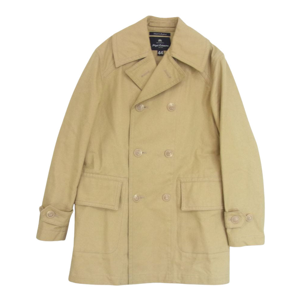 Nigel Cabourn ナイジェルケーボン キャンバス Pコート ブラウン系 44【中古】