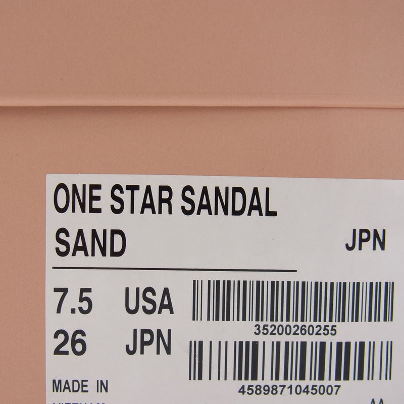 CONVERSE コンバース ADDICT アディクト ONE STAR SANDAL ワンスター サンダル ベージュ系 US7.5【極上美品】【中古】