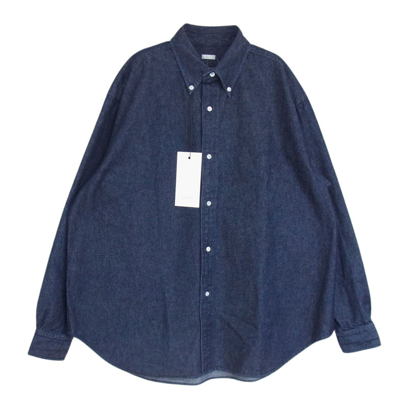 アプレッセ 22AW 22AAP-02-08H BD Denim Shirt デニム シャツ インディゴブルー系 1【美品】【中古】