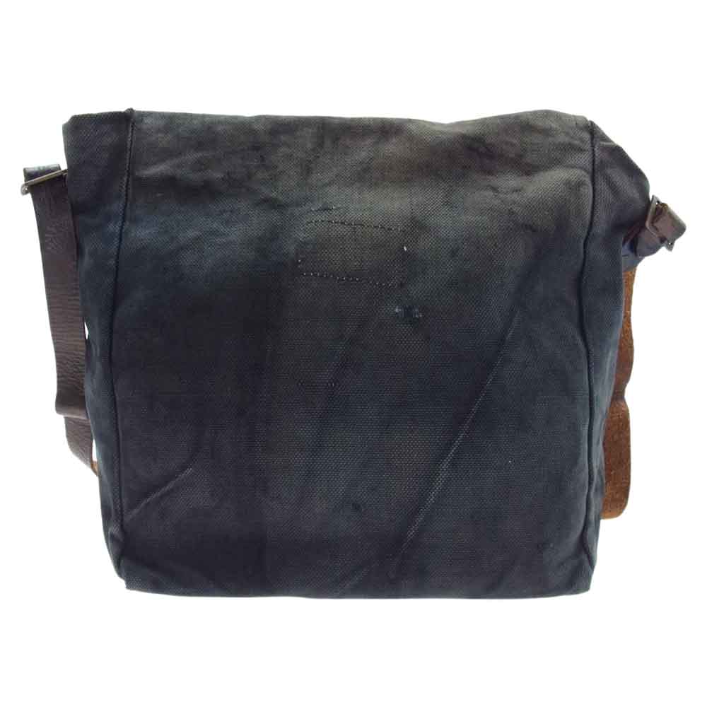 RRL ダブルアールエル 86個限定 USA製 再構築 CANVAS CUSTOM SHOULDER BAG キャンバス カスタム ショルダー バッグ グレー系【中古】