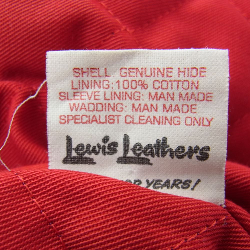 Lewis Leathers ルイスレザー 666期 青羽タグ CYCLONE サイクロン レザー ジャケット ネイビー系 38【中古】