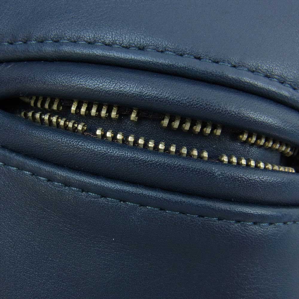 Lewis Leathers ルイスレザー 666期 青羽タグ CYCLONE サイクロン レザー ジャケット ネイビー系 38【中古】