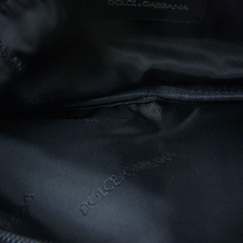 DOLCE&GABBANA ドルチェアンドガッバーナ レザー ウエスト ボディ バッグ ブラック系【中古】