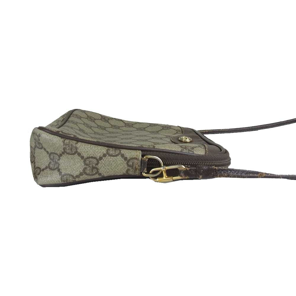 GUCCI グッチ 9702068 オールド GGスプリーム GGプラス ショルダー バッグ ブラウン系【中古】