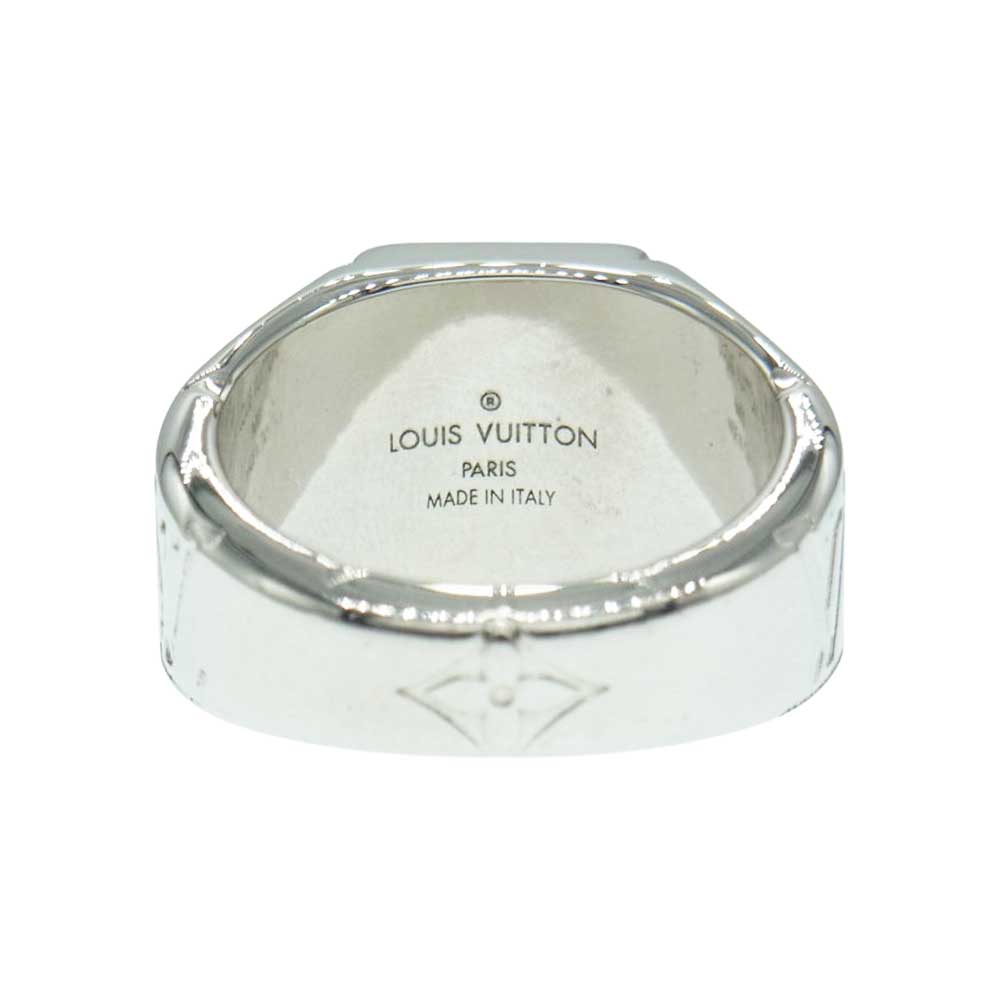 LOUIS VUITTON ルイ・ヴィトン M62488 モノグラム シグネット リング シルバー系 22号【中古】