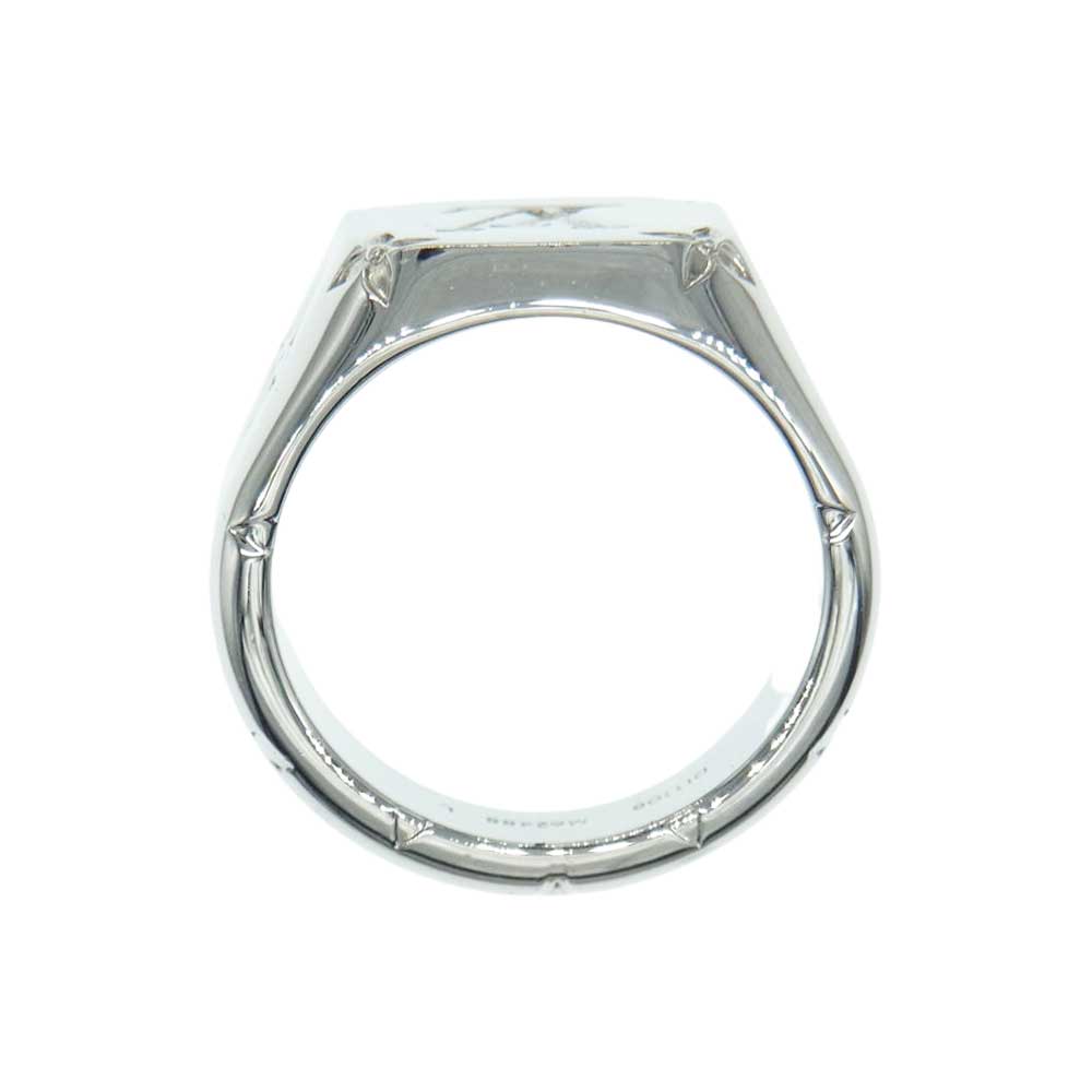 LOUIS VUITTON ルイ・ヴィトン M62488 モノグラム シグネット リング シルバー系 22号【中古】