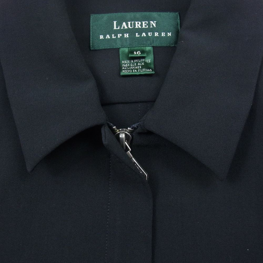 ローレン RALPH LAUREN ジップ ジャケット ブラック系 16【美品】【中古】