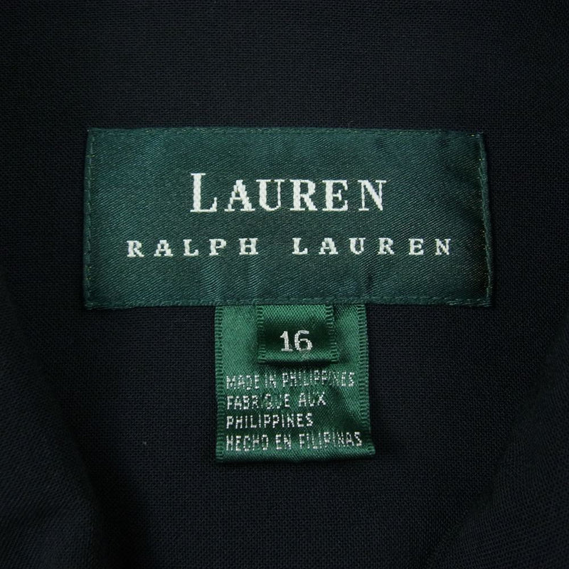 ローレン RALPH LAUREN ジップ ジャケット ブラック系 16【美品】【中古】